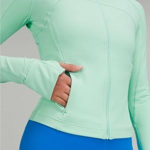Lululemon Nulu Cropped Define Jacket Blue/Mint